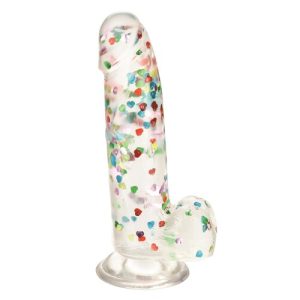 Naughty Bits I Love Dick Heart Filled Dildo