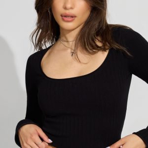 Bodycon Scoop Neck Sweater