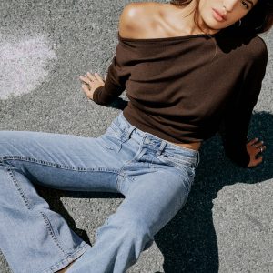 Low Rise Flare Jeans